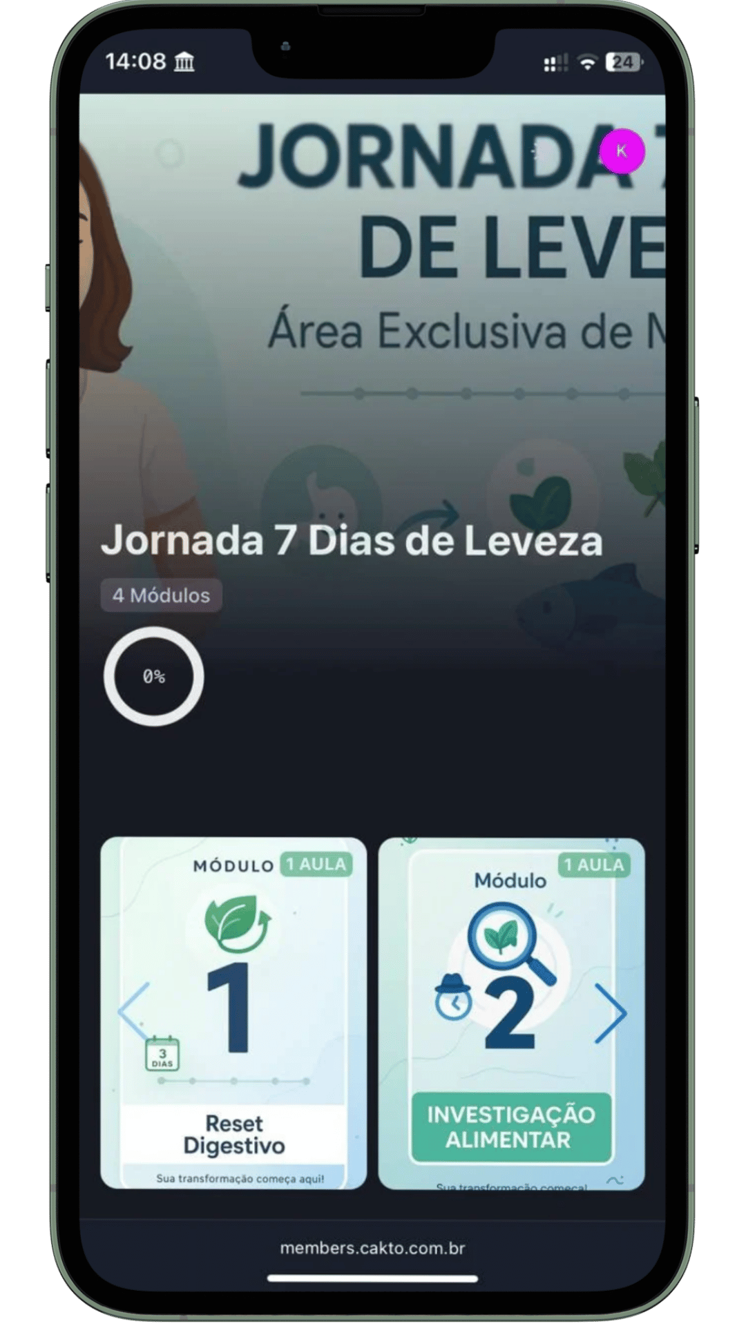 Área de Membros